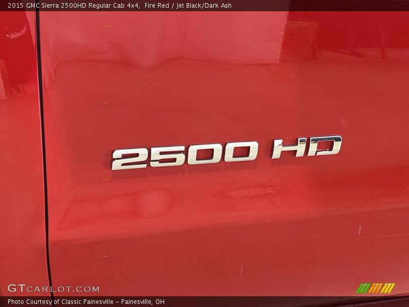 Fire Red / Jet Black/Dark Ash 2015 GMC Sierra 2500HD Regular Cab 4x4
