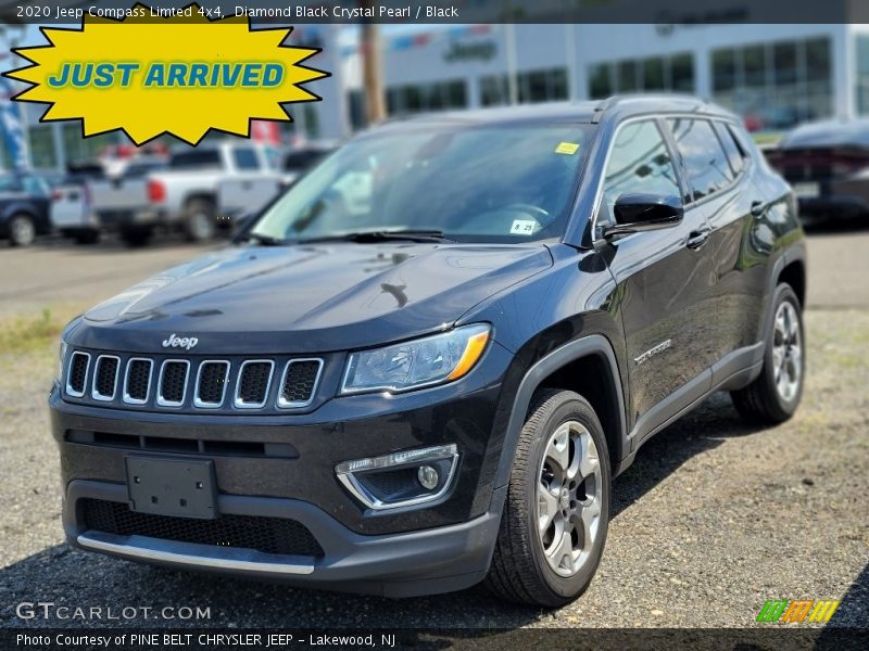 Diamond Black Crystal Pearl / Black 2020 Jeep Compass Limted 4x4