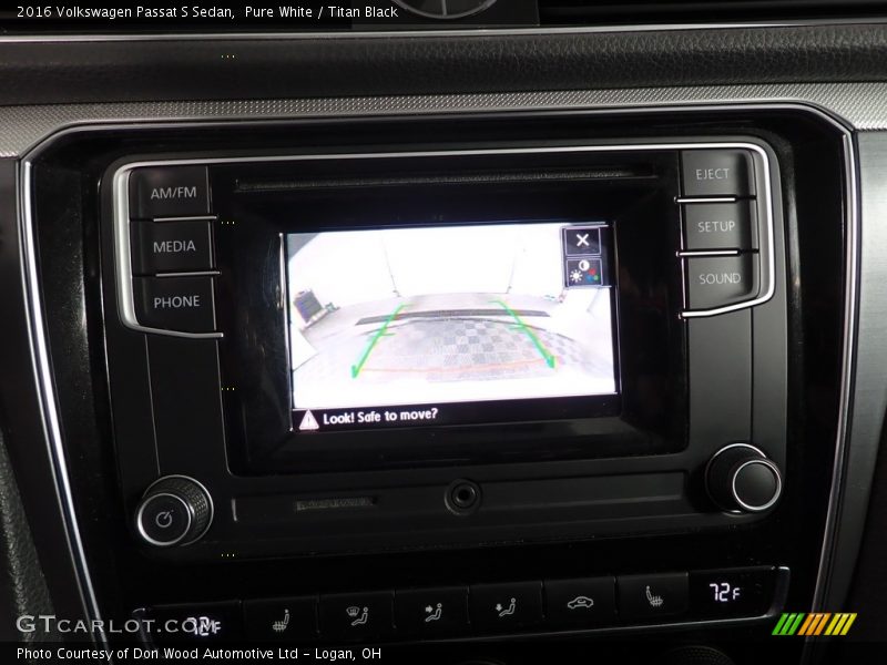 Pure White / Titan Black 2016 Volkswagen Passat S Sedan