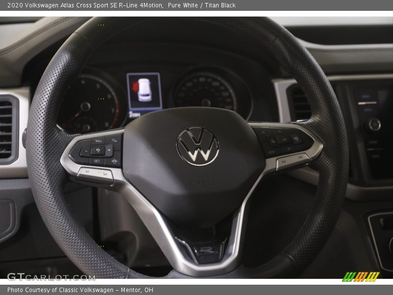 Pure White / Titan Black 2020 Volkswagen Atlas Cross Sport SE R-Line 4Motion