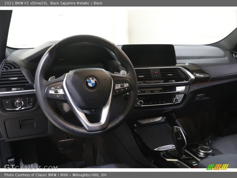 Black Sapphire Metallic / Black 2021 BMW X3 xDrive30i