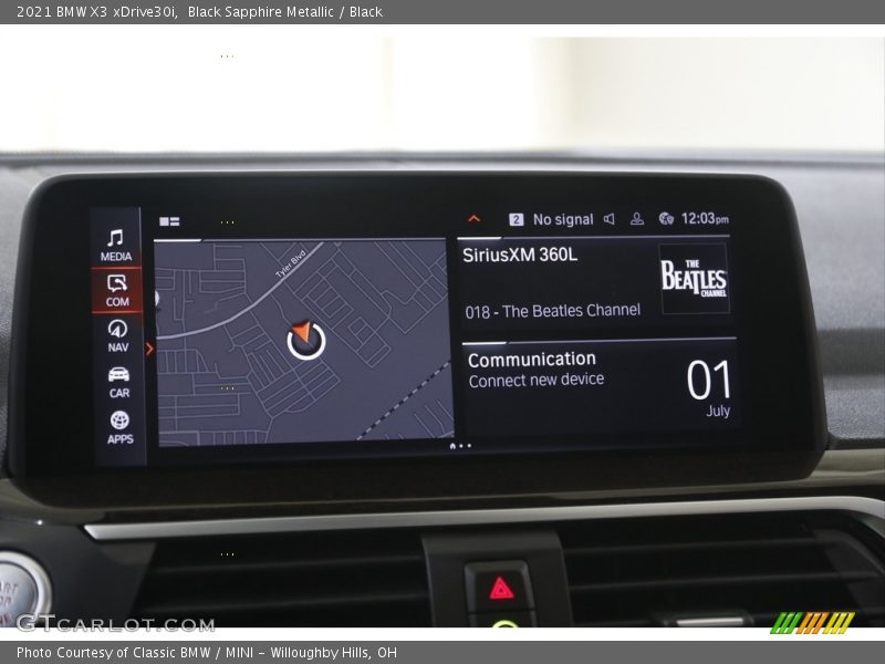 Black Sapphire Metallic / Black 2021 BMW X3 xDrive30i