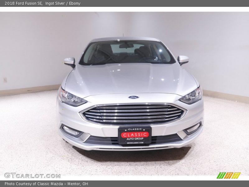 Ingot Silver / Ebony 2018 Ford Fusion SE