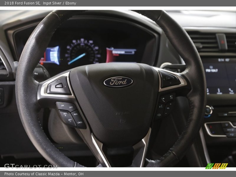 Ingot Silver / Ebony 2018 Ford Fusion SE