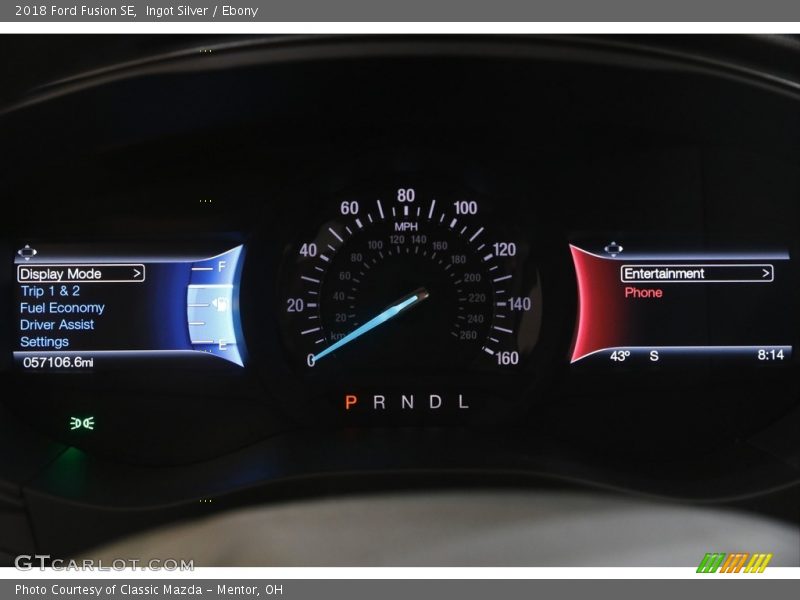 Ingot Silver / Ebony 2018 Ford Fusion SE