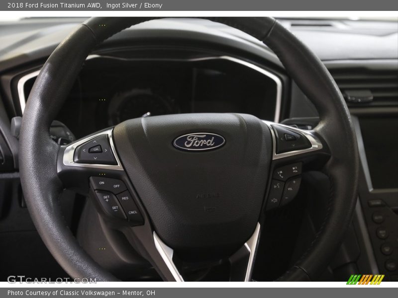 Ingot Silver / Ebony 2018 Ford Fusion Titanium AWD