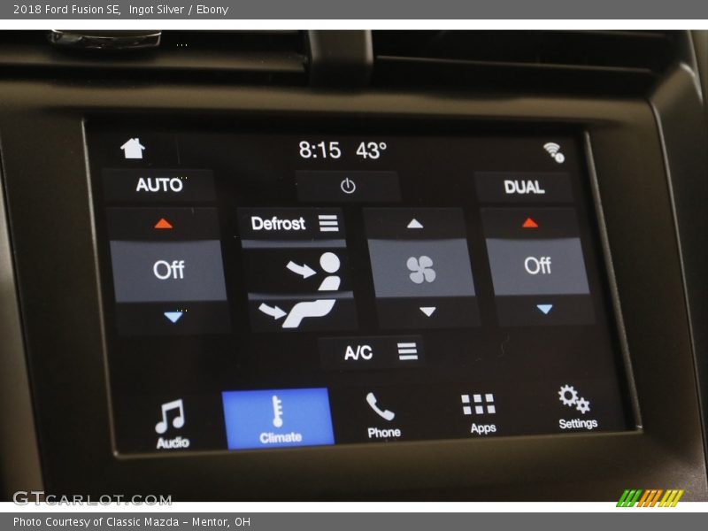 Ingot Silver / Ebony 2018 Ford Fusion SE