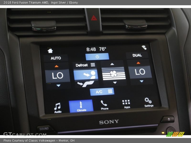 Controls of 2018 Fusion Titanium AWD