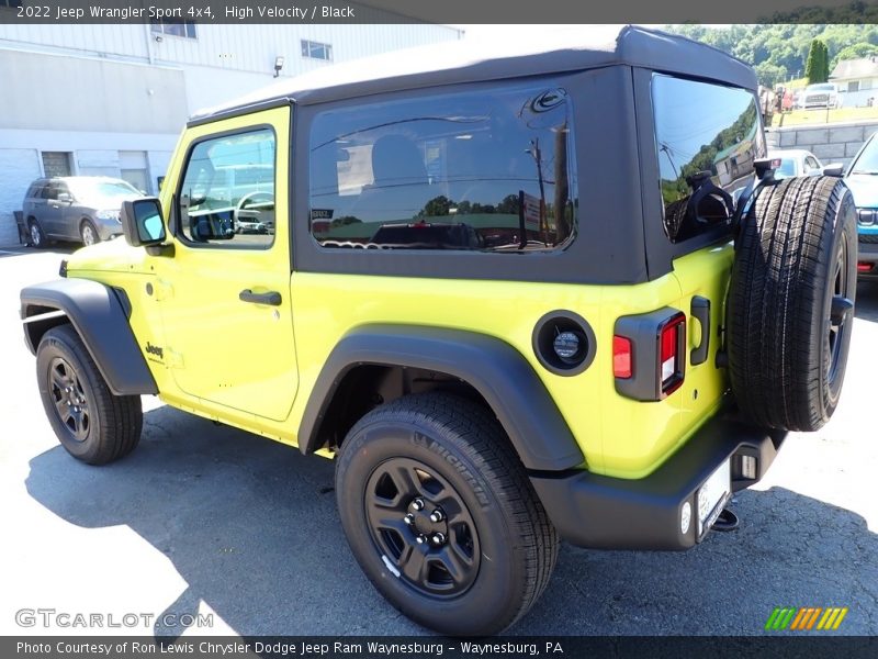 High Velocity / Black 2022 Jeep Wrangler Sport 4x4