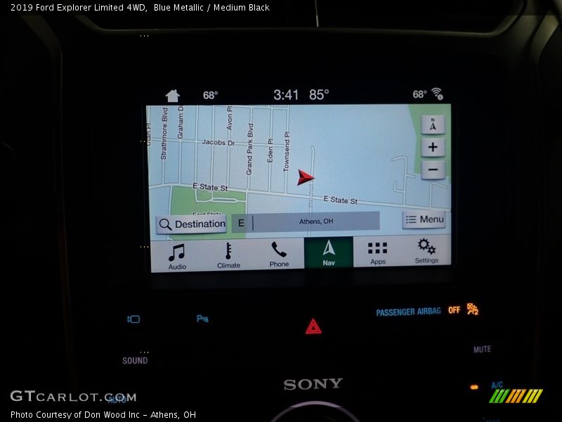 Blue Metallic / Medium Black 2019 Ford Explorer Limited 4WD