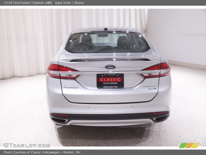 Ingot Silver / Ebony 2018 Ford Fusion Titanium AWD