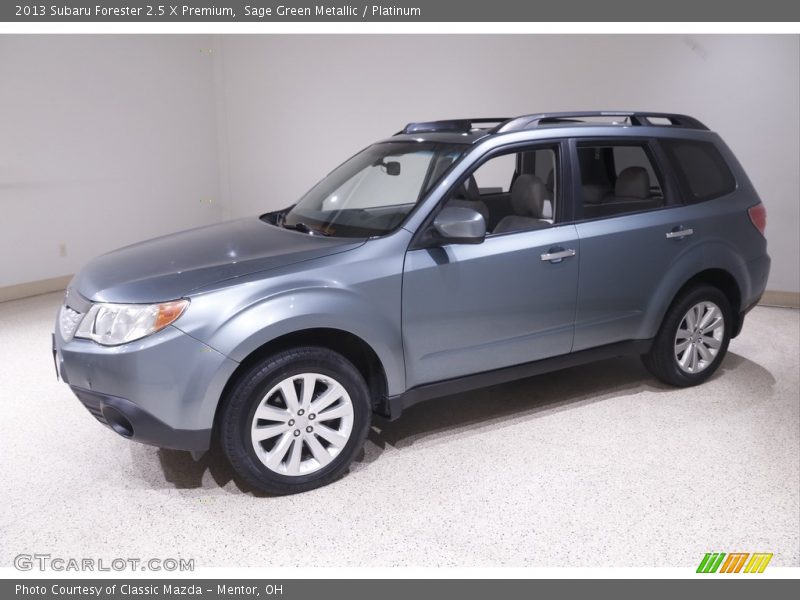 Sage Green Metallic / Platinum 2013 Subaru Forester 2.5 X Premium