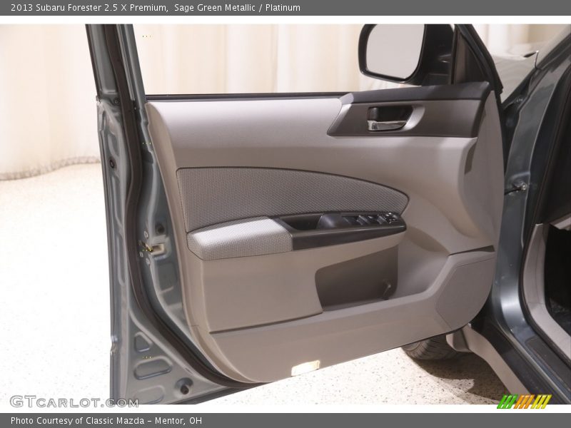 Sage Green Metallic / Platinum 2013 Subaru Forester 2.5 X Premium
