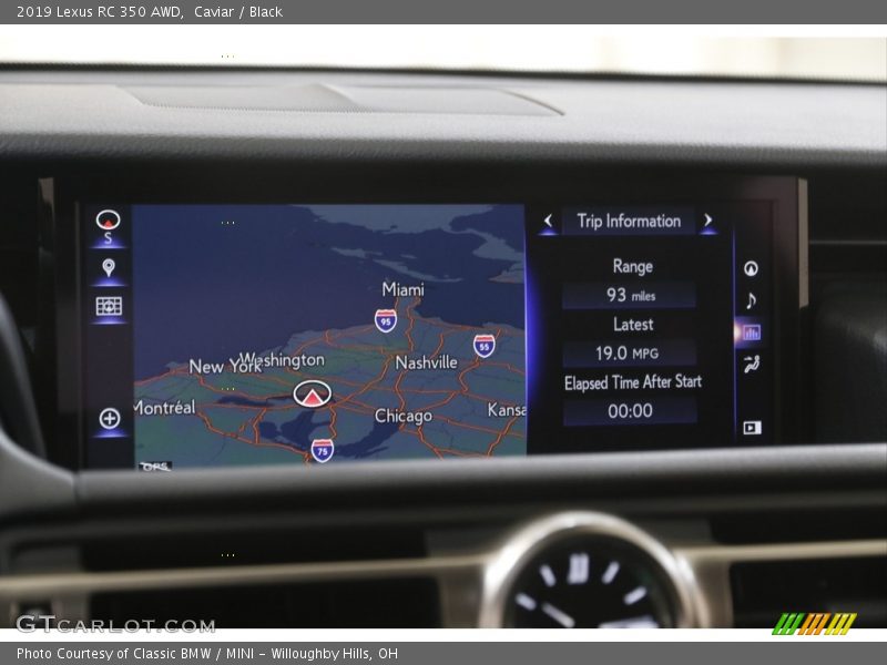 Caviar / Black 2019 Lexus RC 350 AWD