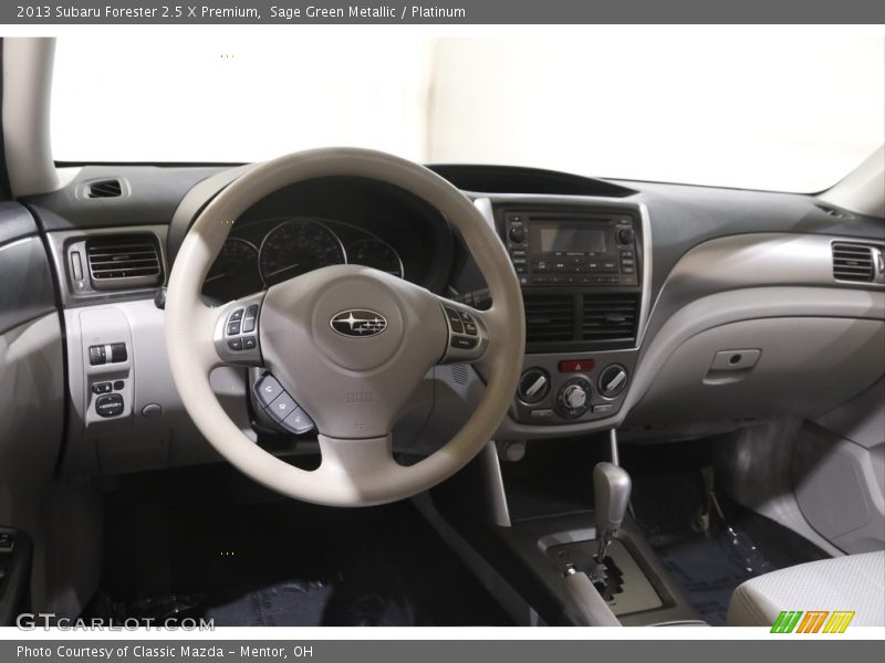 Sage Green Metallic / Platinum 2013 Subaru Forester 2.5 X Premium