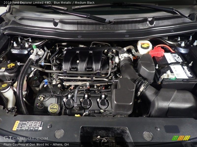 Blue Metallic / Medium Black 2019 Ford Explorer Limited 4WD