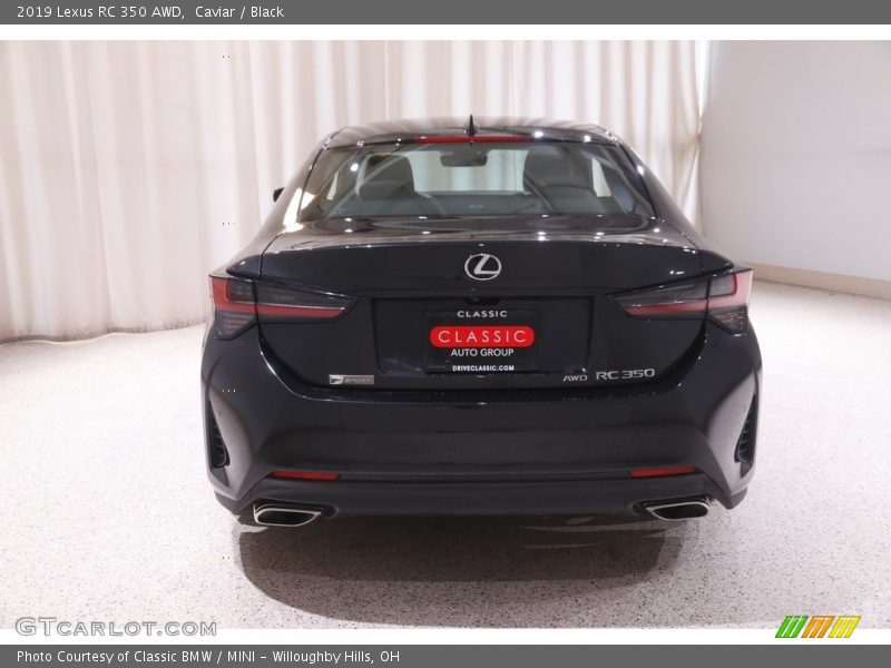 Caviar / Black 2019 Lexus RC 350 AWD