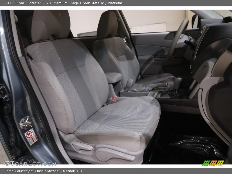 Sage Green Metallic / Platinum 2013 Subaru Forester 2.5 X Premium