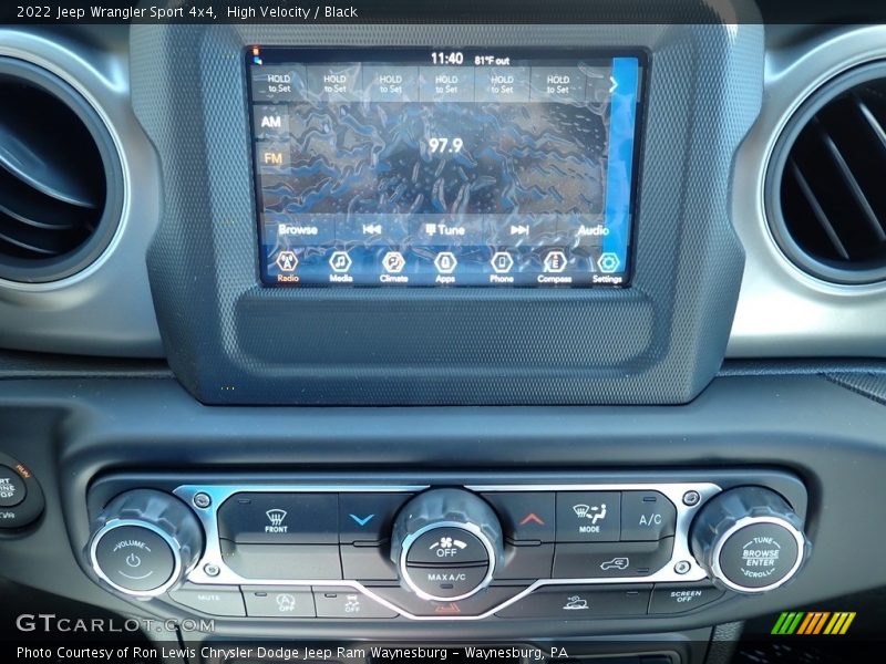 High Velocity / Black 2022 Jeep Wrangler Sport 4x4