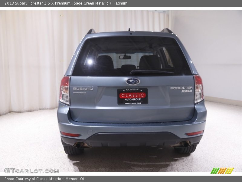 Sage Green Metallic / Platinum 2013 Subaru Forester 2.5 X Premium