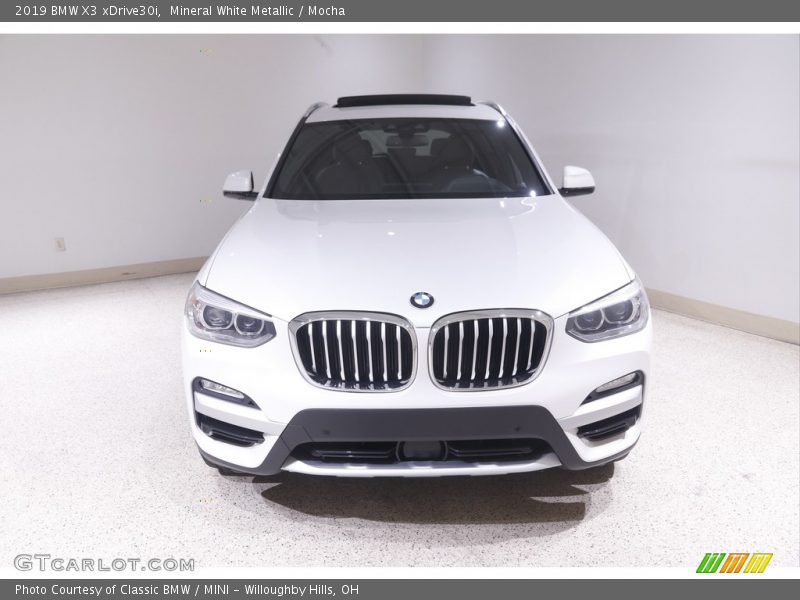 Mineral White Metallic / Mocha 2019 BMW X3 xDrive30i