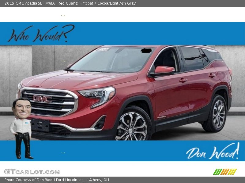 Red Quartz Tintcoat / Cocoa/Light Ash Gray 2019 GMC Acadia SLT AWD