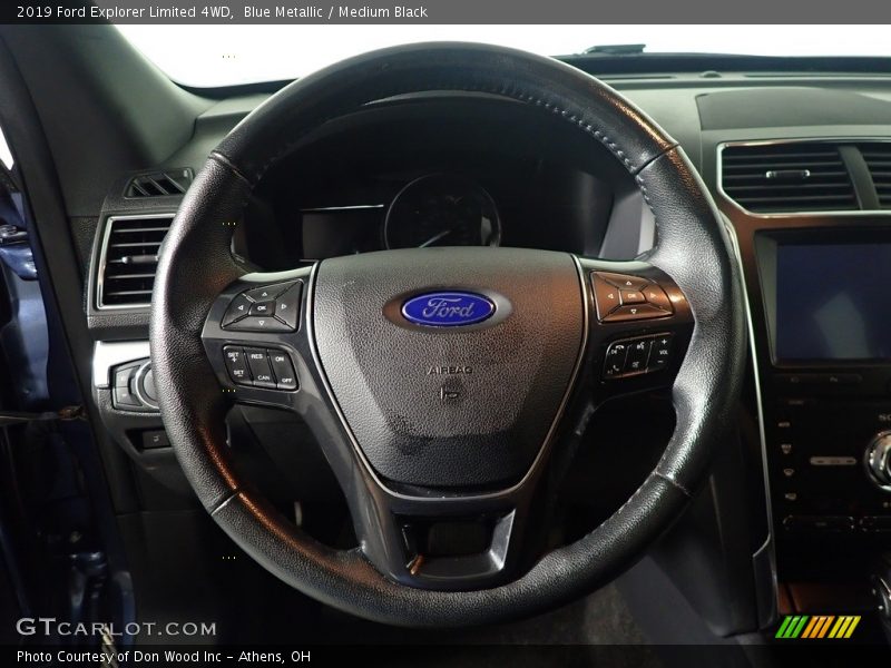 Blue Metallic / Medium Black 2019 Ford Explorer Limited 4WD