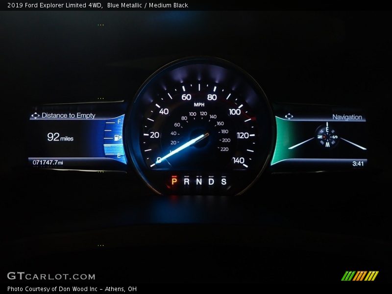 Blue Metallic / Medium Black 2019 Ford Explorer Limited 4WD