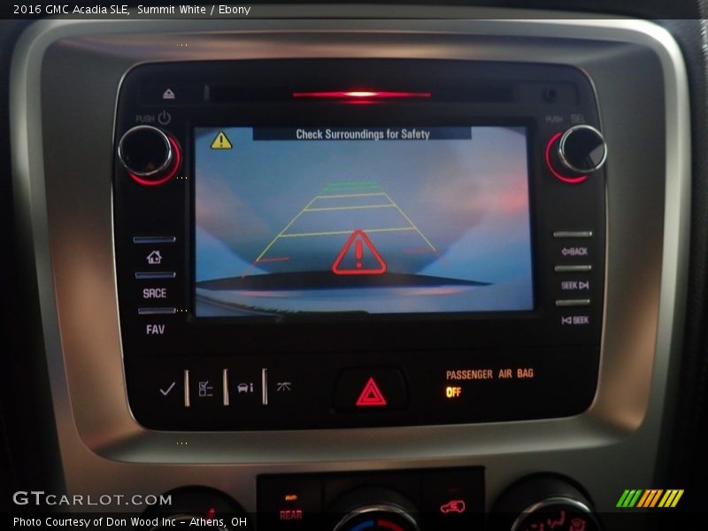 Summit White / Ebony 2016 GMC Acadia SLE