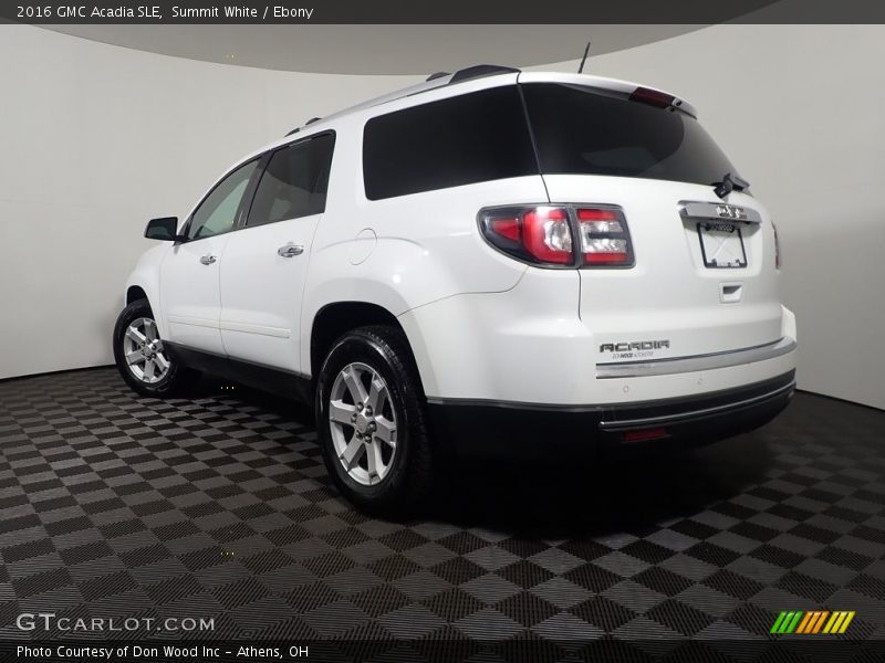 Summit White / Ebony 2016 GMC Acadia SLE