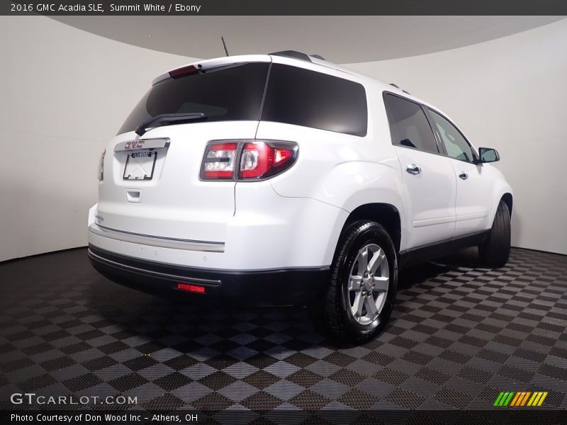 Summit White / Ebony 2016 GMC Acadia SLE