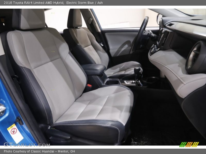 Electric Storm Blue / Ash 2018 Toyota RAV4 Limited AWD Hybrid