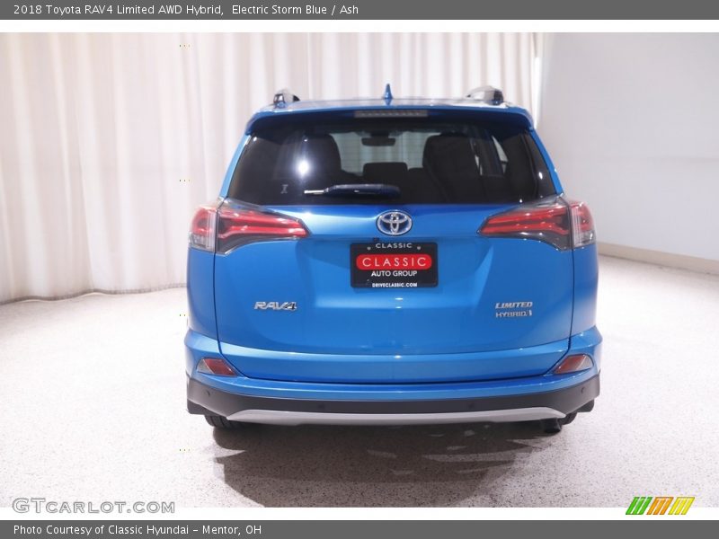 Electric Storm Blue / Ash 2018 Toyota RAV4 Limited AWD Hybrid