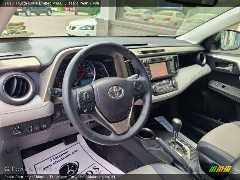 Blizzard Pearl / Ash 2015 Toyota RAV4 Limited AWD