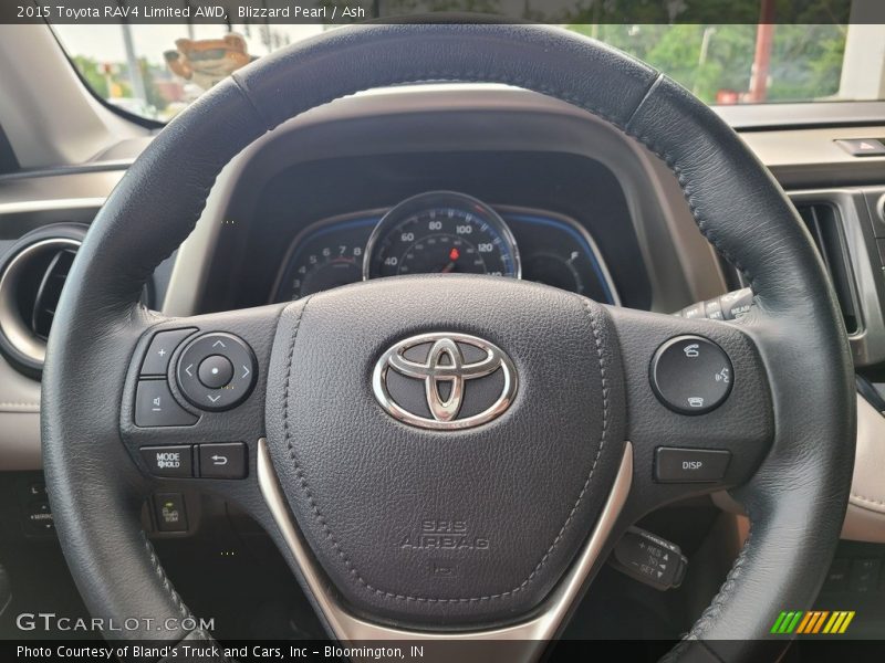 Blizzard Pearl / Ash 2015 Toyota RAV4 Limited AWD