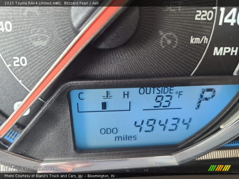 Blizzard Pearl / Ash 2015 Toyota RAV4 Limited AWD