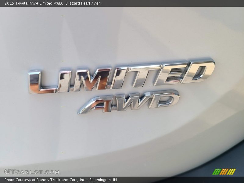 Blizzard Pearl / Ash 2015 Toyota RAV4 Limited AWD