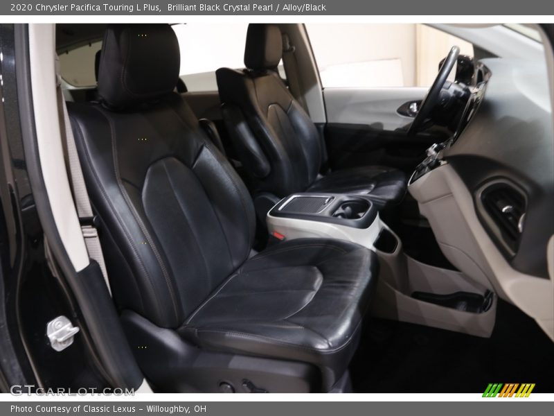 Brilliant Black Crystal Pearl / Alloy/Black 2020 Chrysler Pacifica Touring L Plus