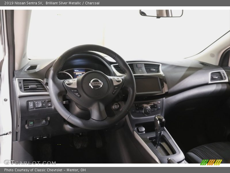 Brilliant Silver Metallic / Charcoal 2019 Nissan Sentra SV