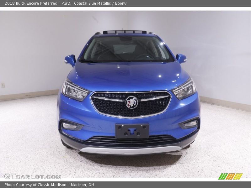 Coastal Blue Metallic / Ebony 2018 Buick Encore Preferred II AWD