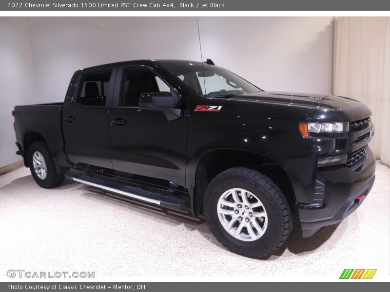 Black / Jet Black 2022 Chevrolet Silverado 1500 Limited RST Crew Cab 4x4