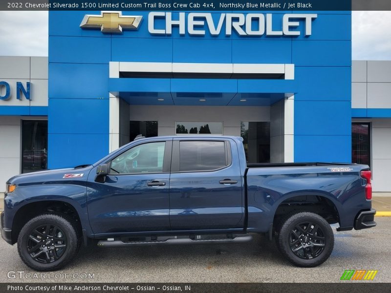  2022 Silverado 1500 Limited Custom Trail Boss Crew Cab 4x4 Northsky Blue Metallic