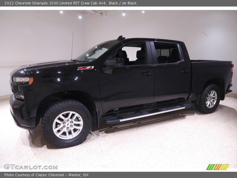 Black / Jet Black 2022 Chevrolet Silverado 1500 Limited RST Crew Cab 4x4