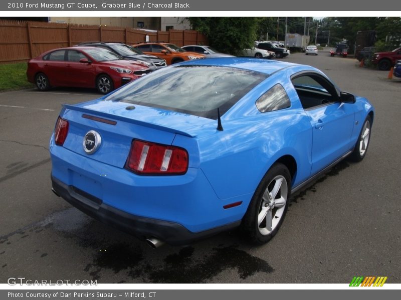 Grabber Blue / Charcoal Black 2010 Ford Mustang GT Coupe