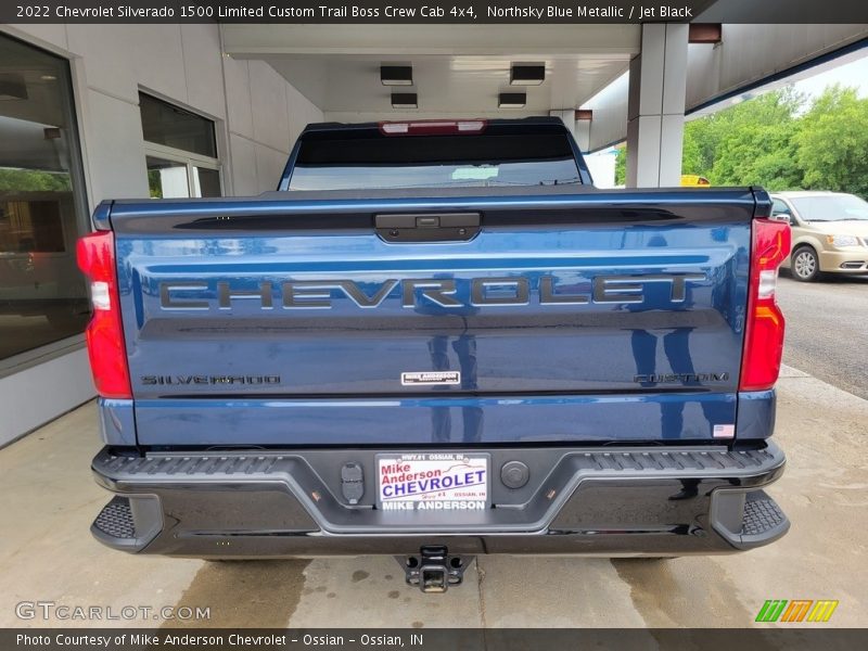 Northsky Blue Metallic / Jet Black 2022 Chevrolet Silverado 1500 Limited Custom Trail Boss Crew Cab 4x4