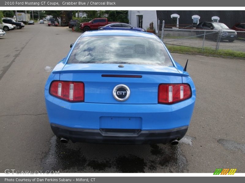 Grabber Blue / Charcoal Black 2010 Ford Mustang GT Coupe