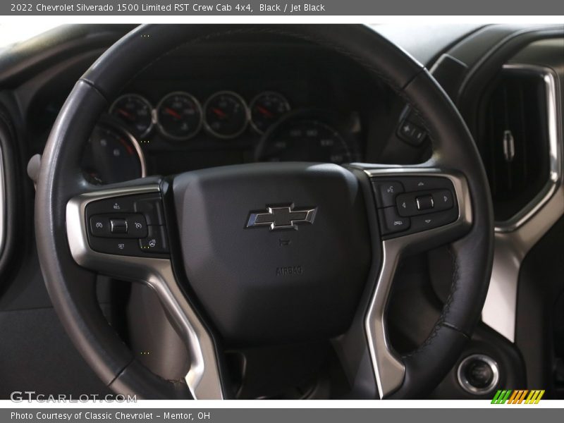Black / Jet Black 2022 Chevrolet Silverado 1500 Limited RST Crew Cab 4x4