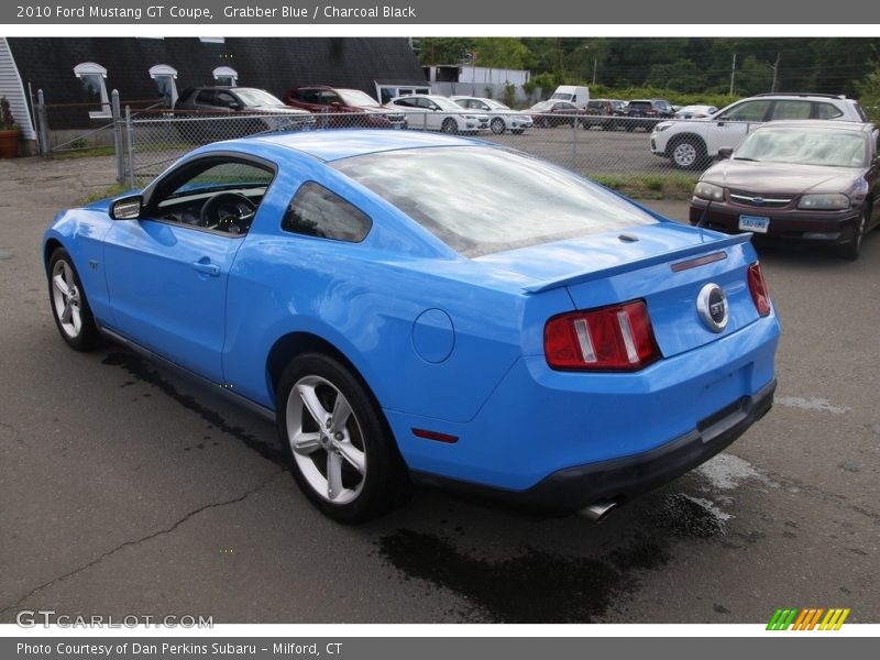 Grabber Blue / Charcoal Black 2010 Ford Mustang GT Coupe