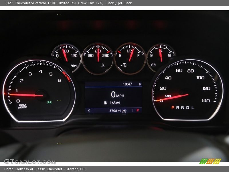 Black / Jet Black 2022 Chevrolet Silverado 1500 Limited RST Crew Cab 4x4