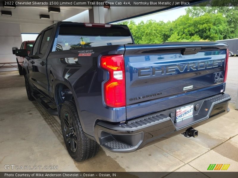 Northsky Blue Metallic / Jet Black 2022 Chevrolet Silverado 1500 Limited Custom Trail Boss Crew Cab 4x4